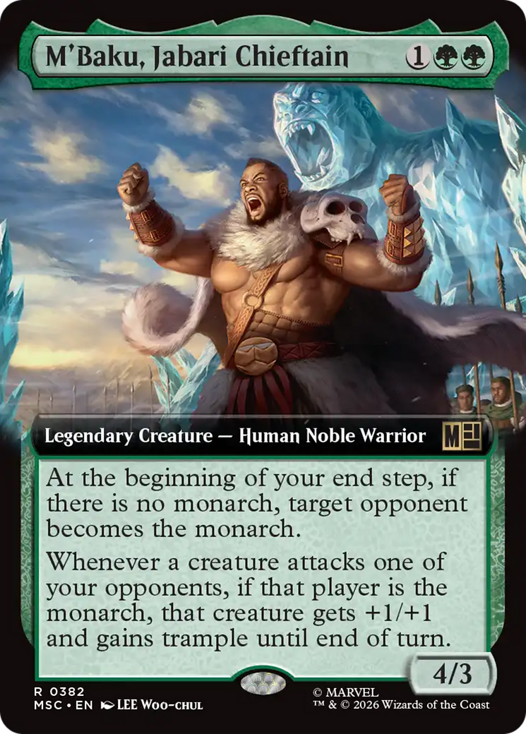 M'Baku, Jabari Chieftain (Extended Art) [Marvel Super Heroes Commander] | Red Claw Gaming