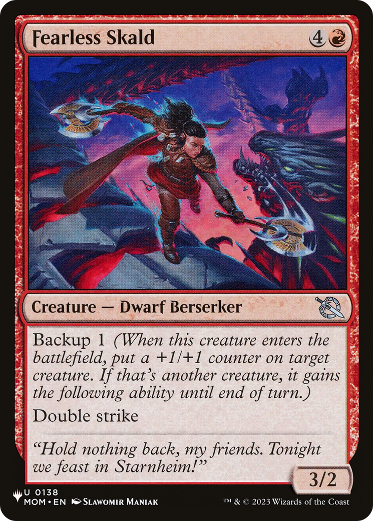 Fearless Skald [The List] MTG Single Magic: The Gathering | Red Claw Gaming