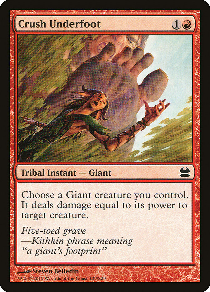 Crush Underfoot [Modern Masters] MTG Single Magic: The Gathering | Red Claw Gaming
