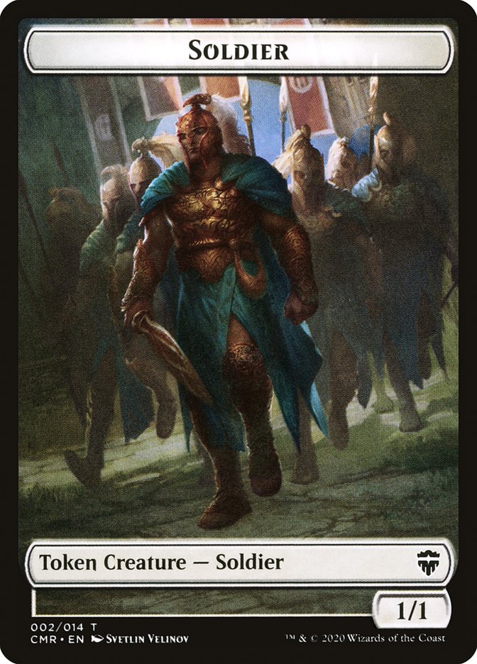 Soldier // Zombie Double-Sided Token [Commander Legends Tokens] MTG Single Magic: The Gathering | Red Claw Gaming