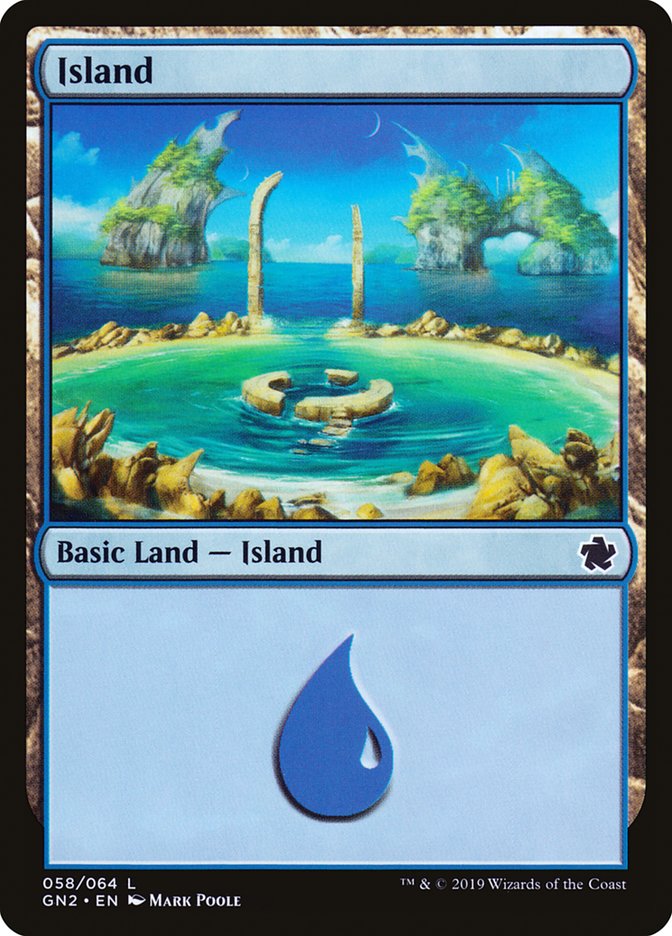 Island (58) [Game Night 2019] MTG Single Magic: The Gathering | Red Claw Gaming