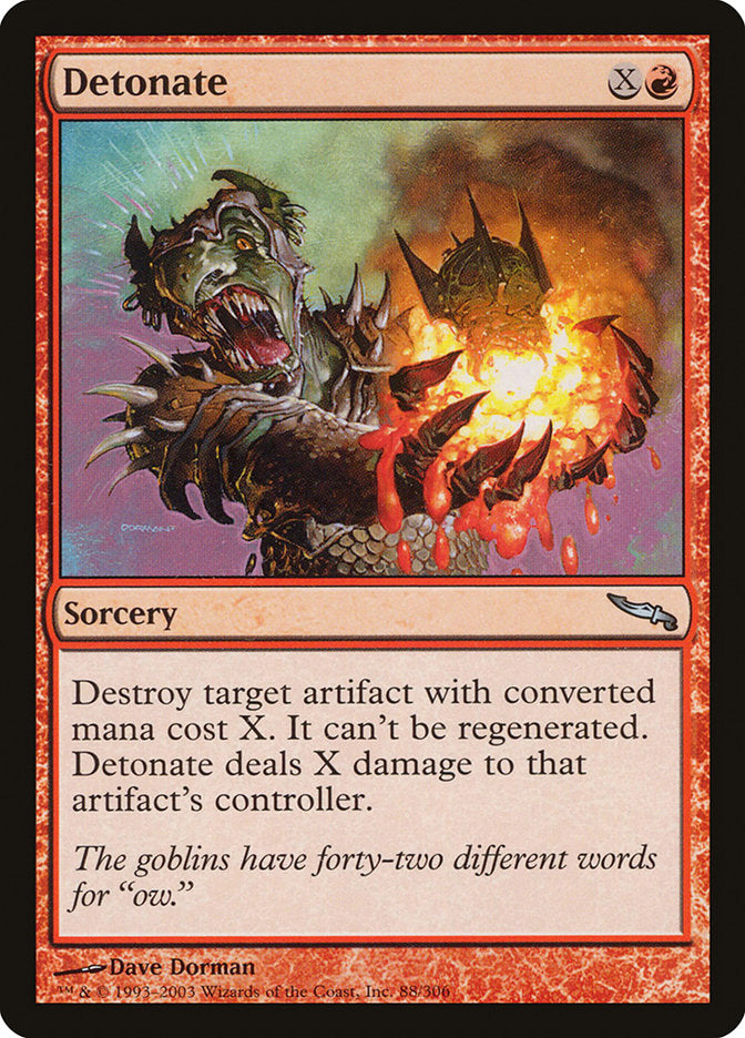 Detonate [Mirrodin] MTG Single Magic: The Gathering | Red Claw Gaming