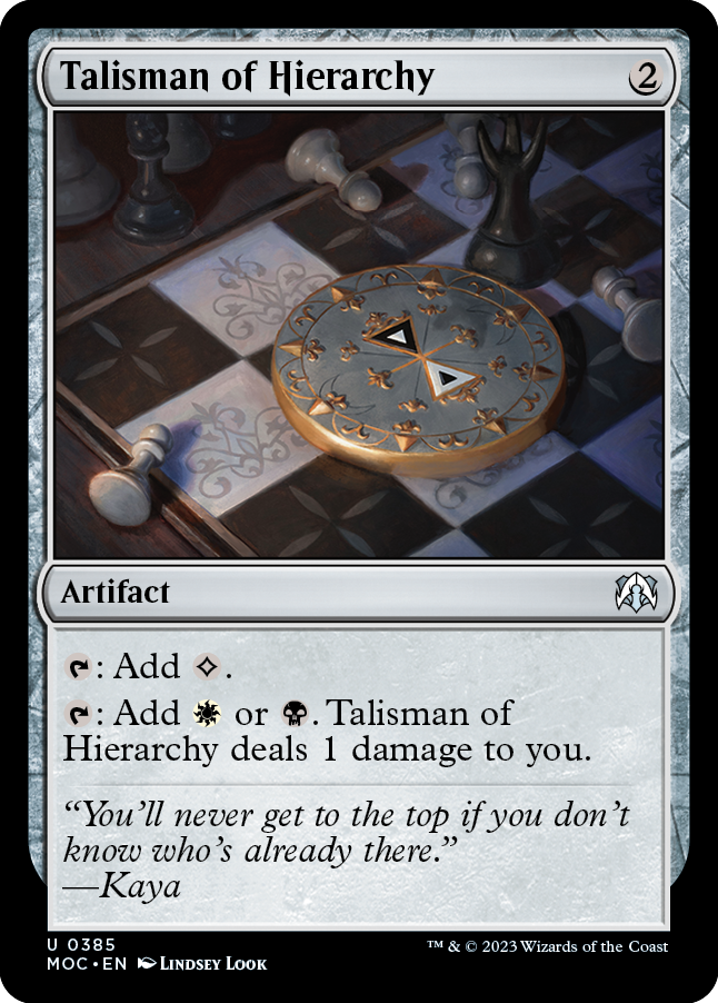 Talisman of Hierarchy [March of the Machine Commander] MTG Single Magic: The Gathering | Red Claw Gaming