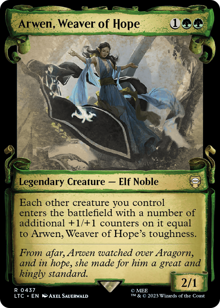 Arwen, Weaver of Hope [The Lord of the Rings: Tales of Middle-Earth Commander Showcase Scrolls] MTG Single Magic: The Gathering | Red Claw Gaming