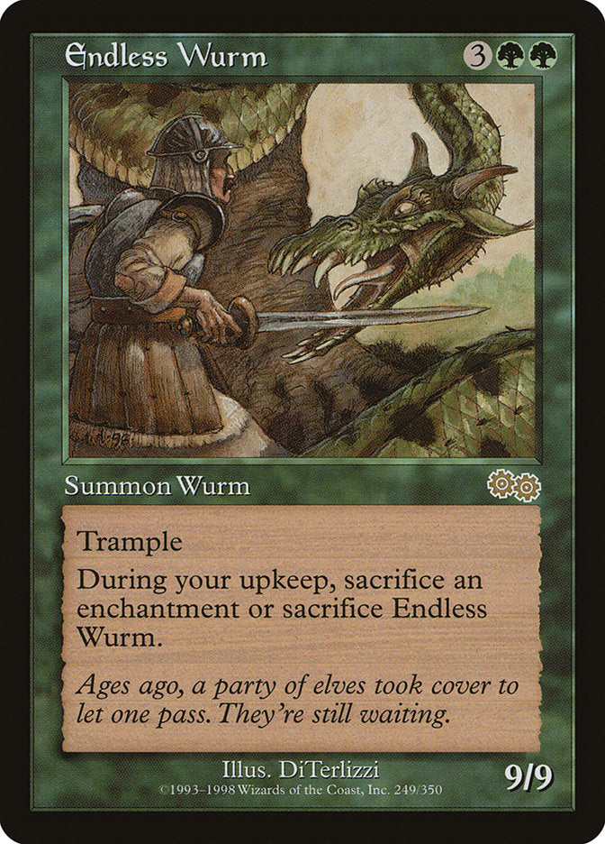 Endless Wurm [Urza's Saga] MTG Single Magic: The Gathering | Red Claw Gaming