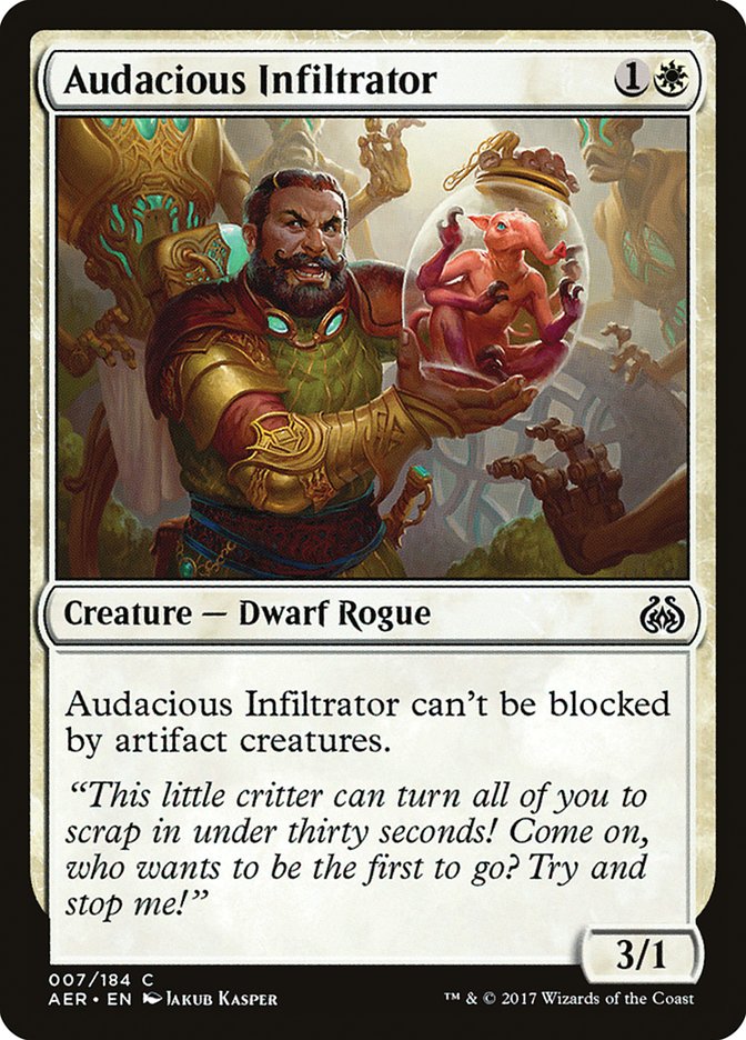 Audacious Infiltrator [Aether Revolt] MTG Single Magic: The Gathering | Red Claw Gaming