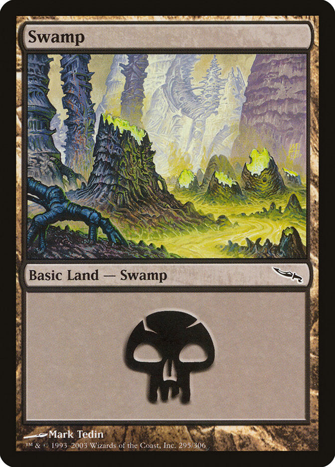 Swamp (295) [Mirrodin] MTG Single Magic: The Gathering | Red Claw Gaming