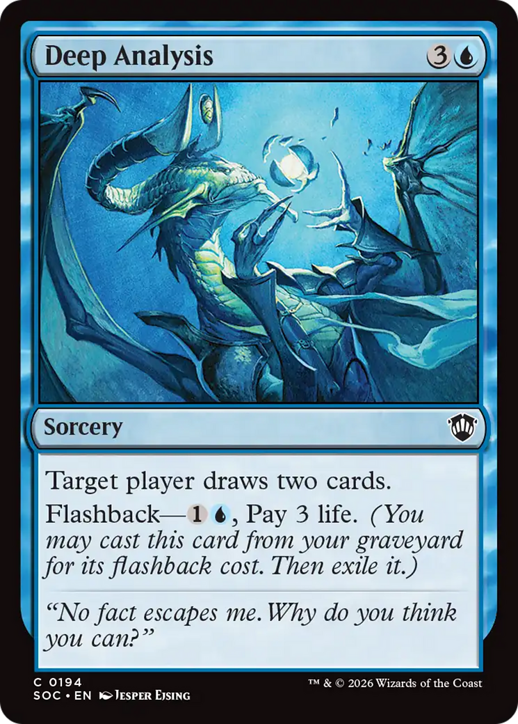 Deep Analysis [Secrets of Strixhaven Commander] MTG Single Magic: The Gathering | Red Claw Gaming