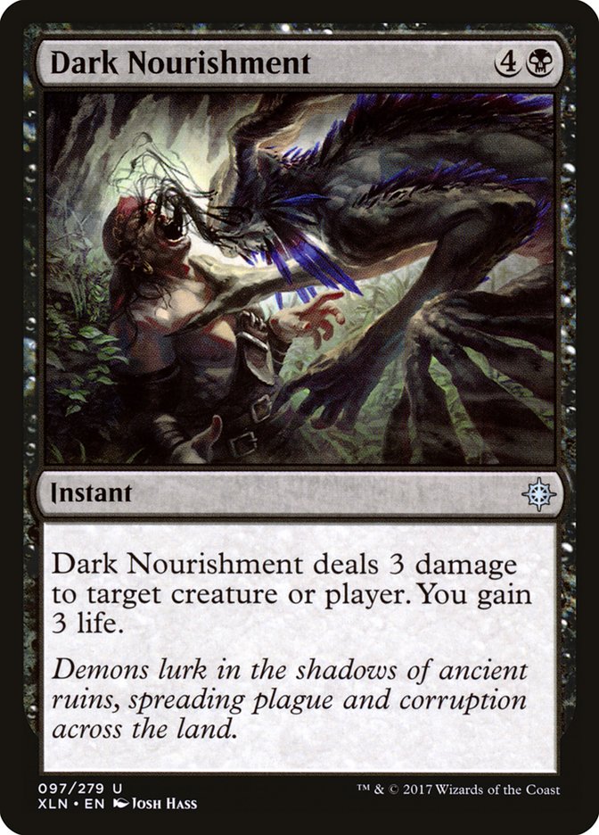 Dark Nourishment [Ixalan] MTG Single Magic: The Gathering | Red Claw Gaming