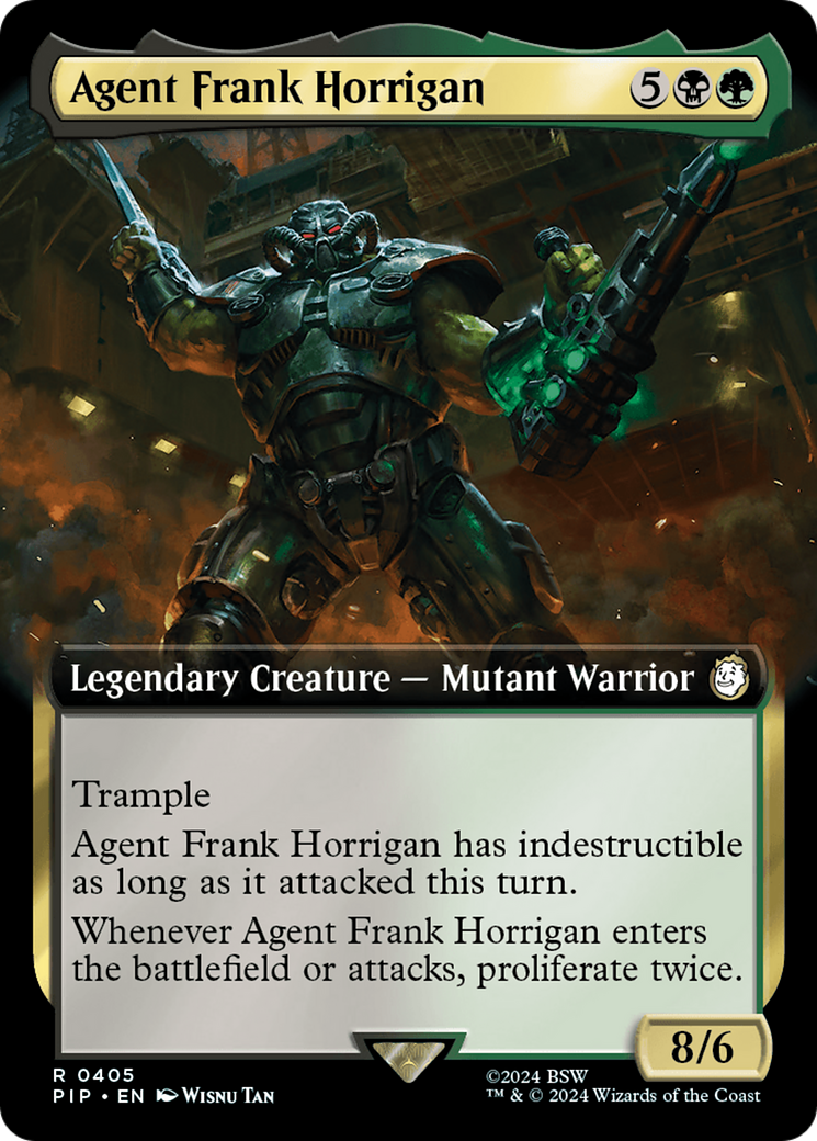 Agent Frank Horrigan (Extended Art) [Fallout] MTG Single Magic: The Gathering | Red Claw Gaming