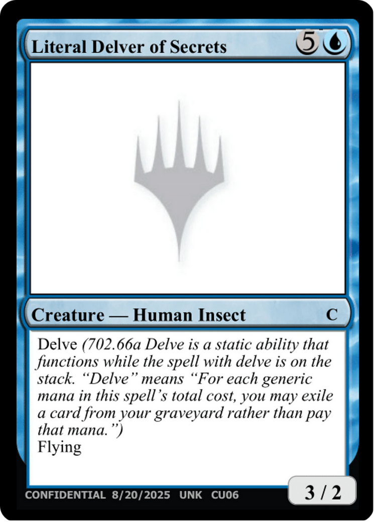 Literal Delver of Secrets [Unknown Event] | Red Claw Gaming
