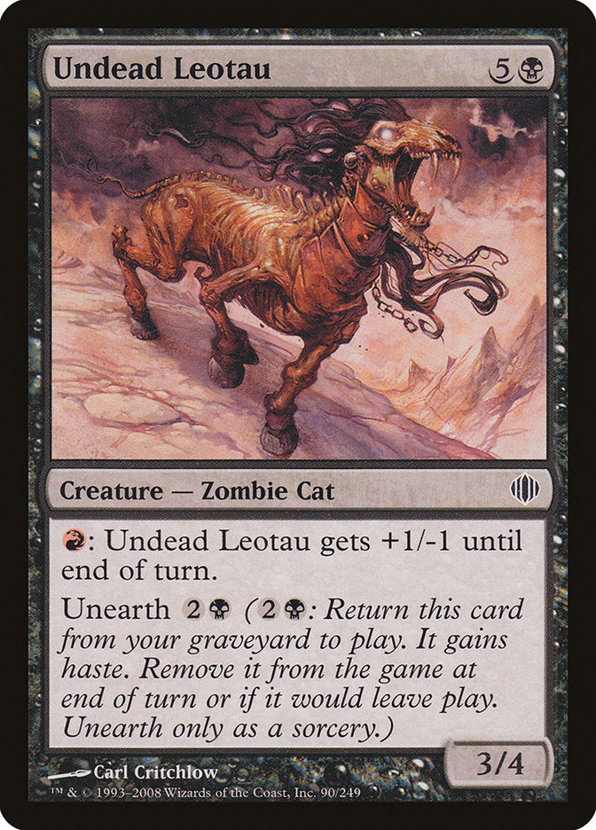 Undead Leotau [Shards of Alara] MTG Single Magic: The Gathering | Red Claw Gaming