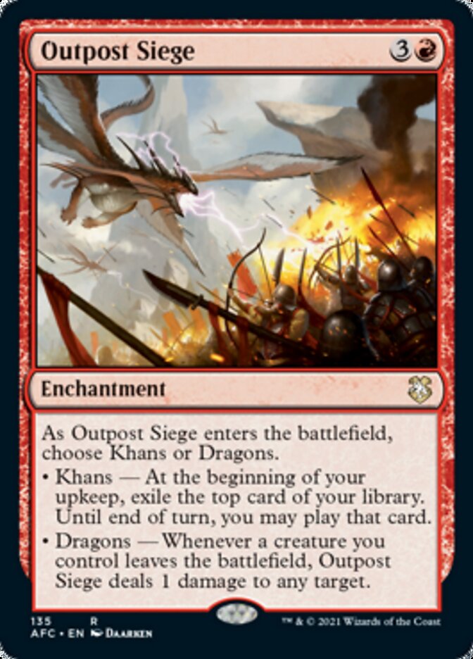 Outpost Siege [Dungeons & Dragons: Adventures in the Forgotten Realms Commander] MTG Single Magic: The Gathering | Red Claw Gaming