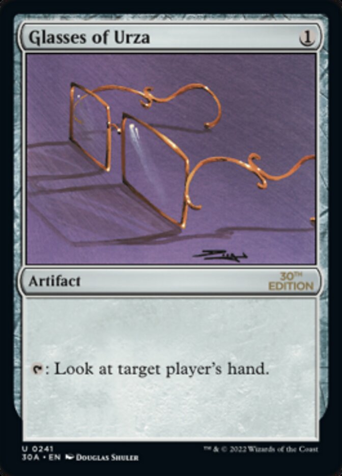 Glasses of Urza [30th Anniversary Edition] MTG Single Magic: The Gathering | Red Claw Gaming