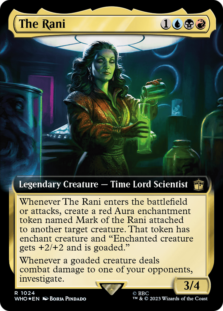 The Rani (Extended Art) (Surge Foil) [Doctor Who] MTG Single Magic: The Gathering | Red Claw Gaming