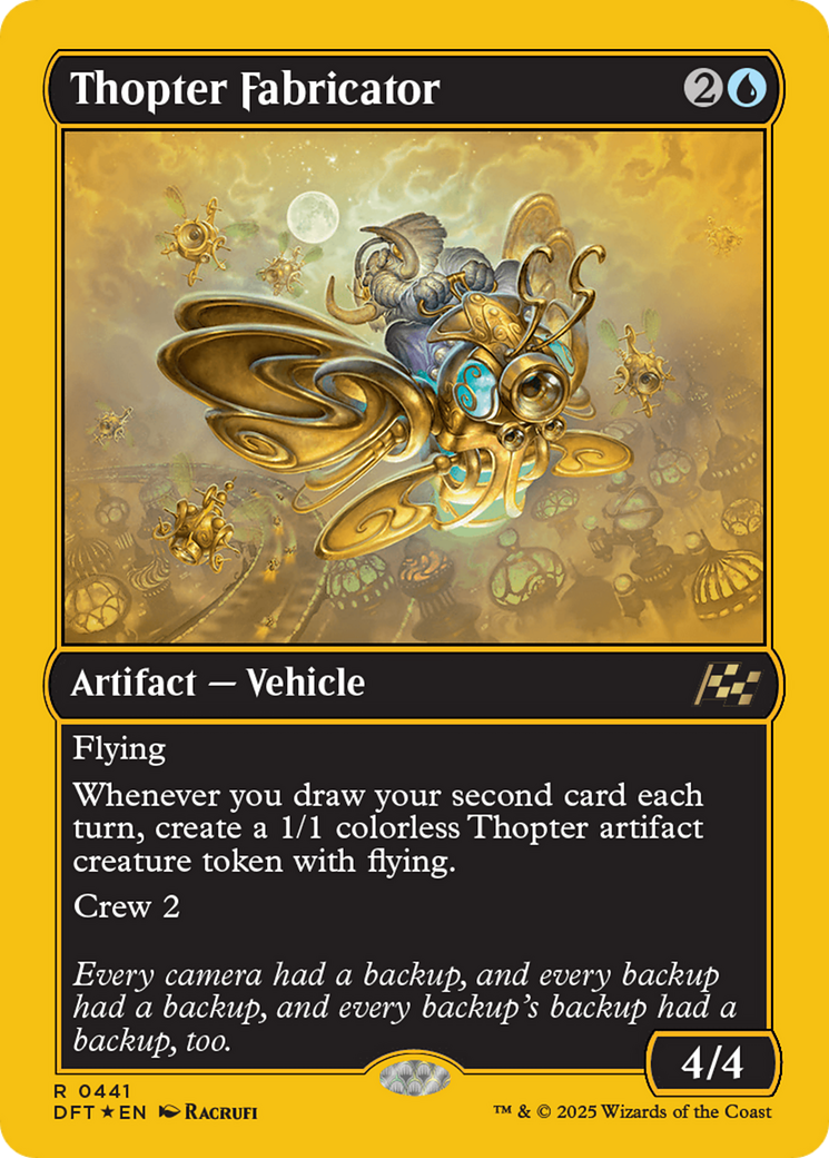 Thopter Fabricator (First-Place Foil) [Aetherdrift] MTG Single Magic: The Gathering | Red Claw Gaming