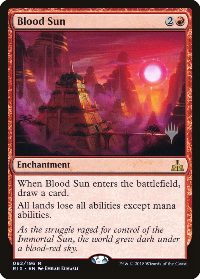 Blood Sun (Promo Pack) [Rivals of Ixalan Promos] MTG Single Magic: The Gathering | Red Claw Gaming