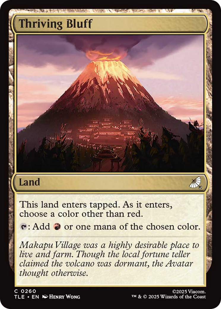 Thriving Bluff [Avatar: The Last Airbender: Eternal-Legal] MTG Single Magic: The Gathering | Red Claw Gaming