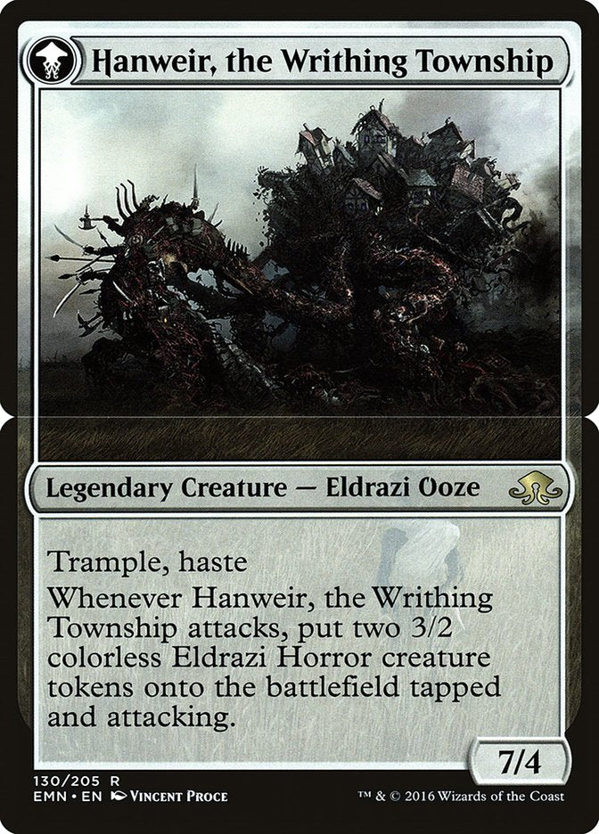Hanweir, the Writhing Township [Eldritch Moon Prerelease Promos] MTG Single Magic: The Gathering | Red Claw Gaming
