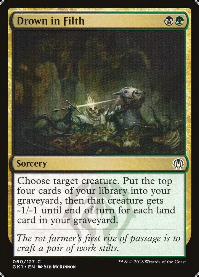 Drown in Filth [Guilds of Ravnica Guild Kit] MTG Single Magic: The Gathering | Red Claw Gaming
