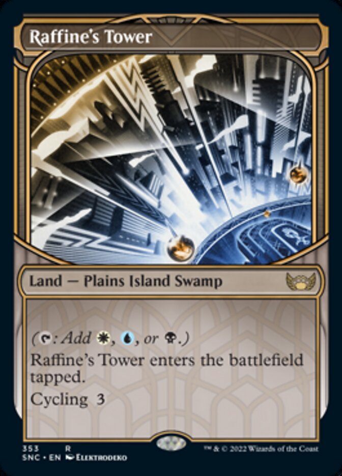 Raffine's Tower (Showcase Skyscraper) [Streets of New Capenna] MTG Single Magic: The Gathering | Red Claw Gaming