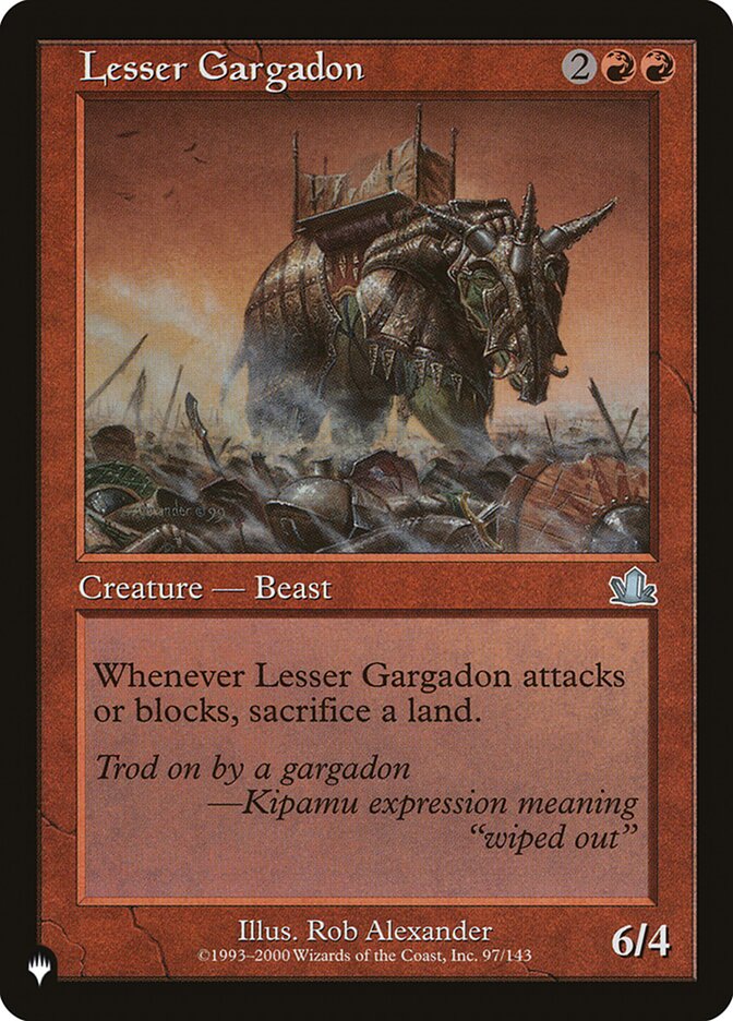 Lesser Gargadon [The List] MTG Single Magic: The Gathering | Red Claw Gaming