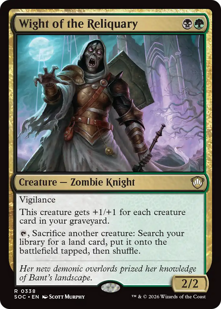 Wight of the Reliquary [Secrets of Strixhaven Commander] MTG Single Magic: The Gathering | Red Claw Gaming