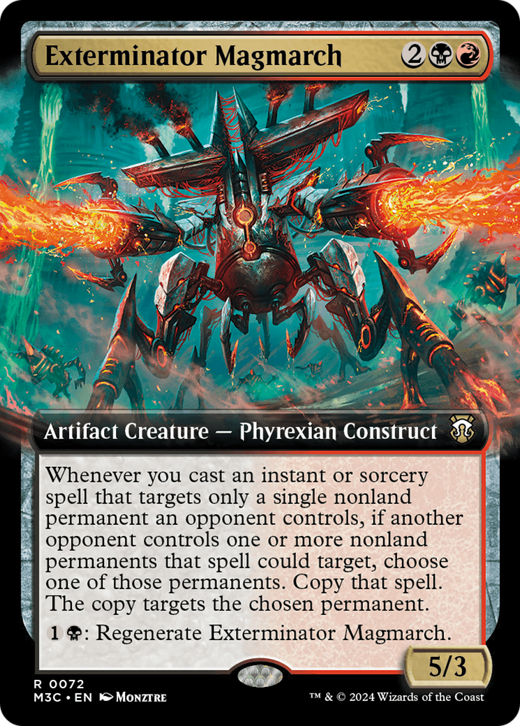 Exterminator Magmarch (Extended Art) [Modern Horizons 3 Commander] MTG Single Magic: The Gathering | Red Claw Gaming