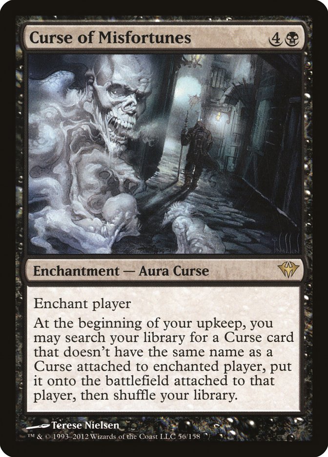 Curse of Misfortunes [Dark Ascension] MTG Single Magic: The Gathering | Red Claw Gaming