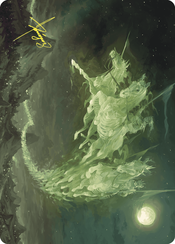 Moonshaker Cavalry Art Card (Gold-Stamped Signature) [Wilds of Eldraine Art Series] MTG Single Magic: The Gathering | Red Claw Gaming