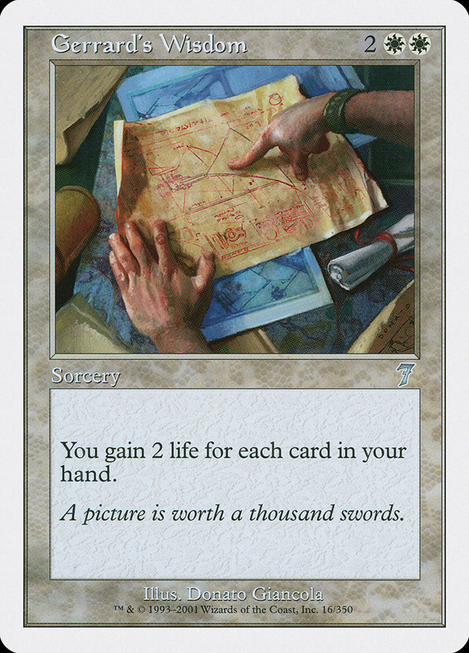 Gerrard's Wisdom [Seventh Edition] MTG Single Magic: The Gathering | Red Claw Gaming