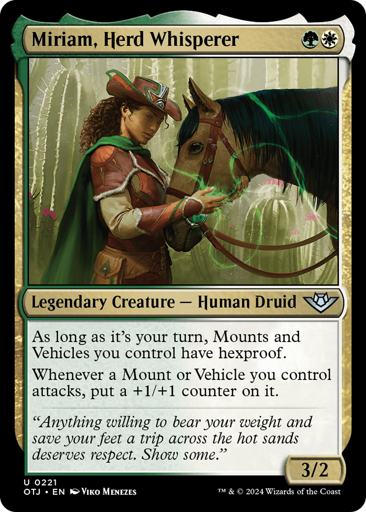 Miriam, Herd Whisperer [Outlaws of Thunder Junction] MTG Single Magic: The Gathering    | Red Claw Gaming