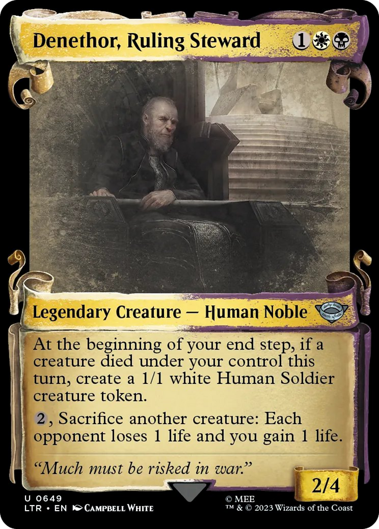 Denethor, Ruling Steward [The Lord of the Rings: Tales of Middle-Earth Showcase Scrolls] MTG Single Magic: The Gathering | Red Claw Gaming