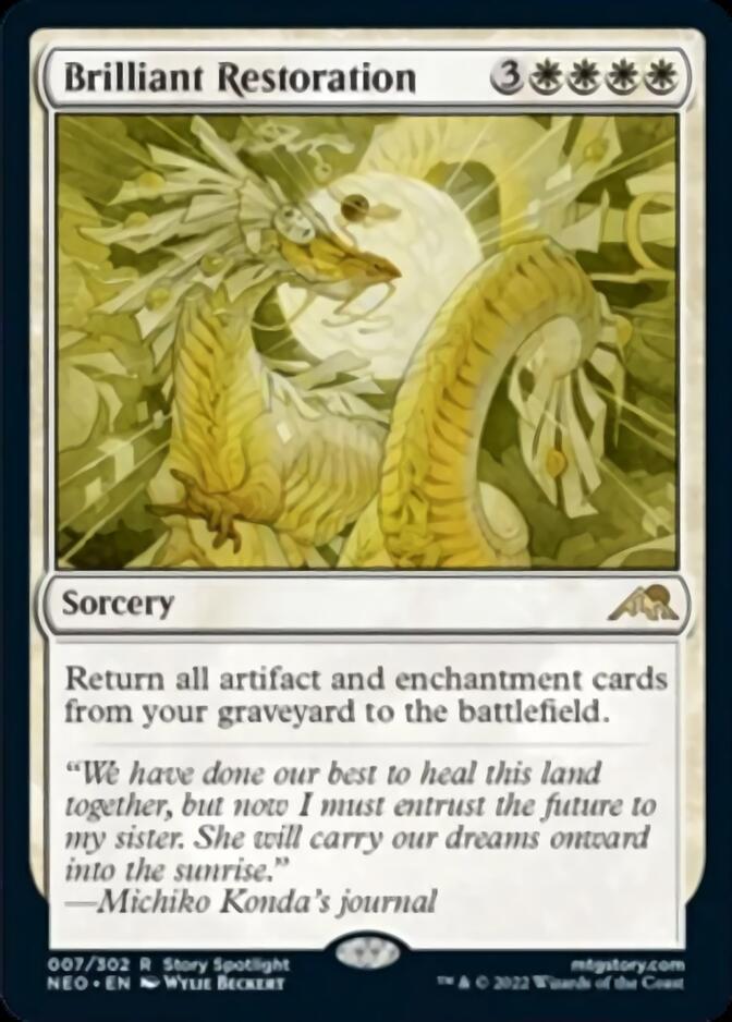 Brilliant Restoration [Kamigawa: Neon Dynasty] MTG Single Magic: The Gathering    | Red Claw Gaming