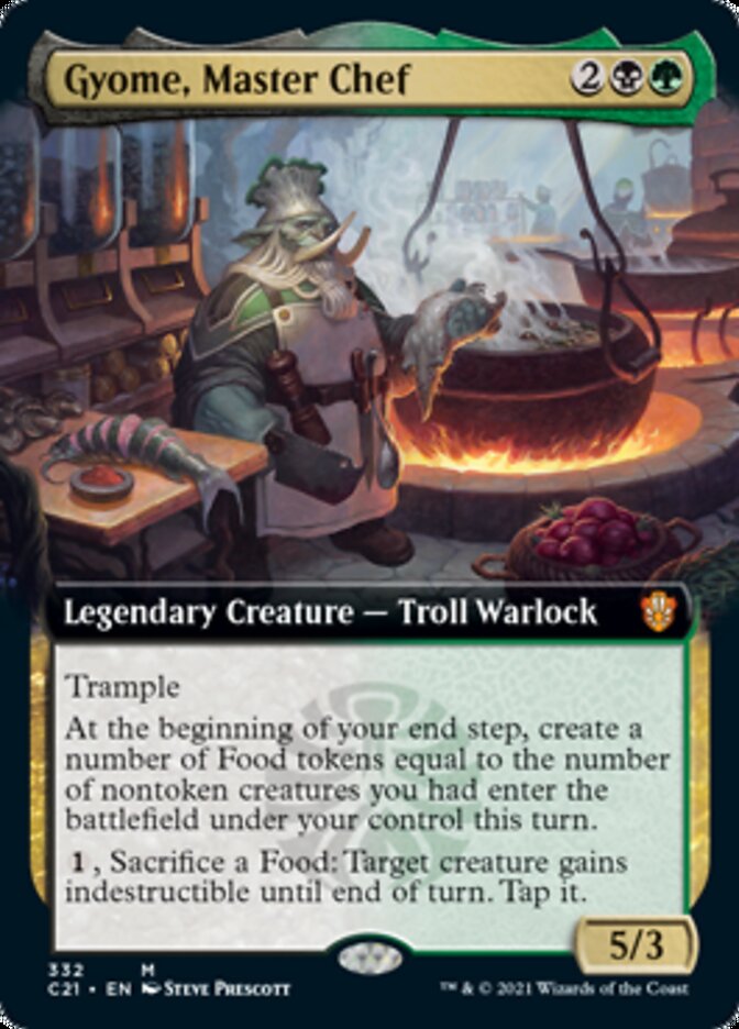 Gyome, Master Chef (Extended Art) [Commander 2021] MTG Single Magic: The Gathering | Red Claw Gaming