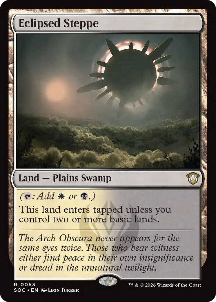 Eclipsed Steppe [Secrets of Strixhaven Commander] MTG Single Magic: The Gathering | Red Claw Gaming