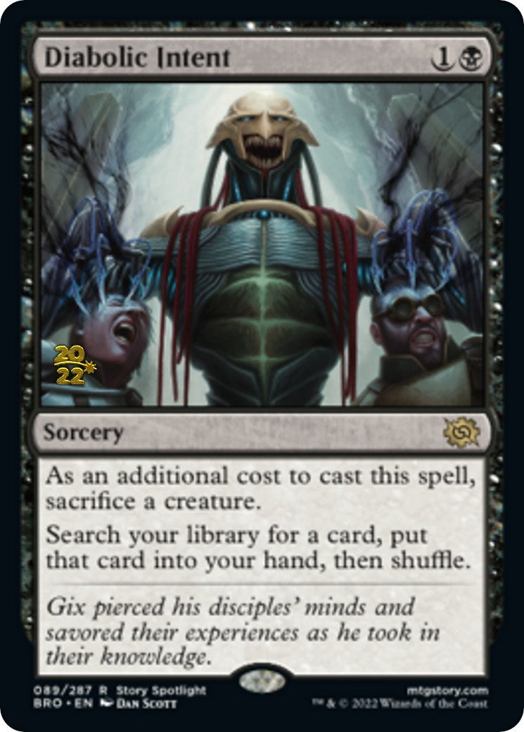 Diabolic Intent [The Brothers' War Prerelease Promos] MTG Single Magic: The Gathering | Red Claw Gaming