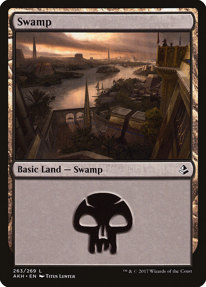 Swamp (263) [Amonkhet] MTG Single Magic: The Gathering | Red Claw Gaming