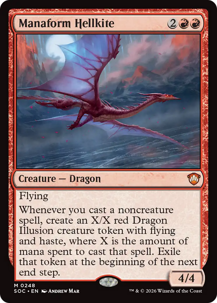Manaform Hellkite [Secrets of Strixhaven Commander] MTG Single Magic: The Gathering | Red Claw Gaming