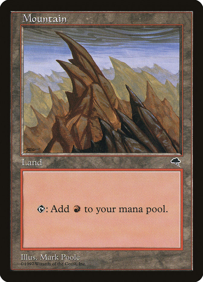 Mountain (All Peaks Pointing Left) [Tempest] MTG Single Magic: The Gathering | Red Claw Gaming