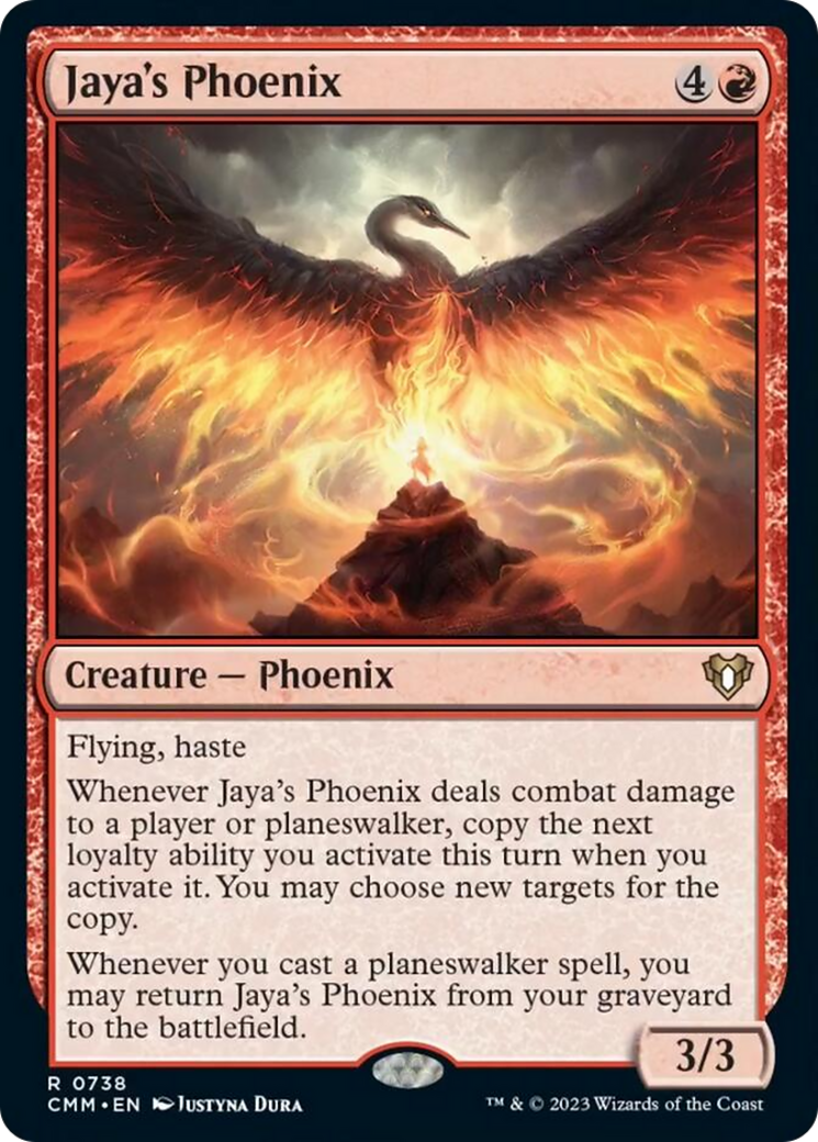 Jaya's Phoenix [Commander Masters] MTG Single Magic: The Gathering | Red Claw Gaming