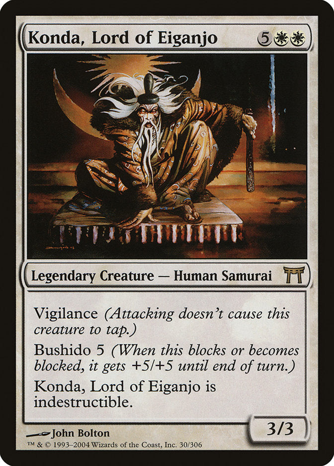 Konda, Lord of Eiganjo [Champions of Kamigawa] MTG Single Magic: The Gathering | Red Claw Gaming