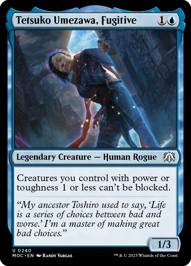 Tetsuko Umezawa, Fugitive [March of the Machine Commander] MTG Single Magic: The Gathering | Red Claw Gaming