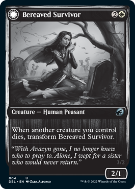 Bereaved Survivor // Dauntless Avenger [Innistrad: Double Feature] MTG Single Magic: The Gathering | Red Claw Gaming