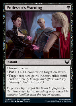 Professor's Warning [Strixhaven: School of Mages] MTG Single Magic: The Gathering | Red Claw Gaming