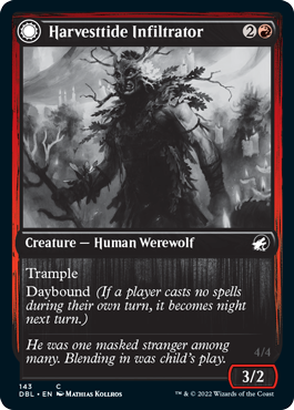 Harvesttide Infiltrator // Harvesttide Assailant [Innistrad: Double Feature] MTG Single Magic: The Gathering | Red Claw Gaming