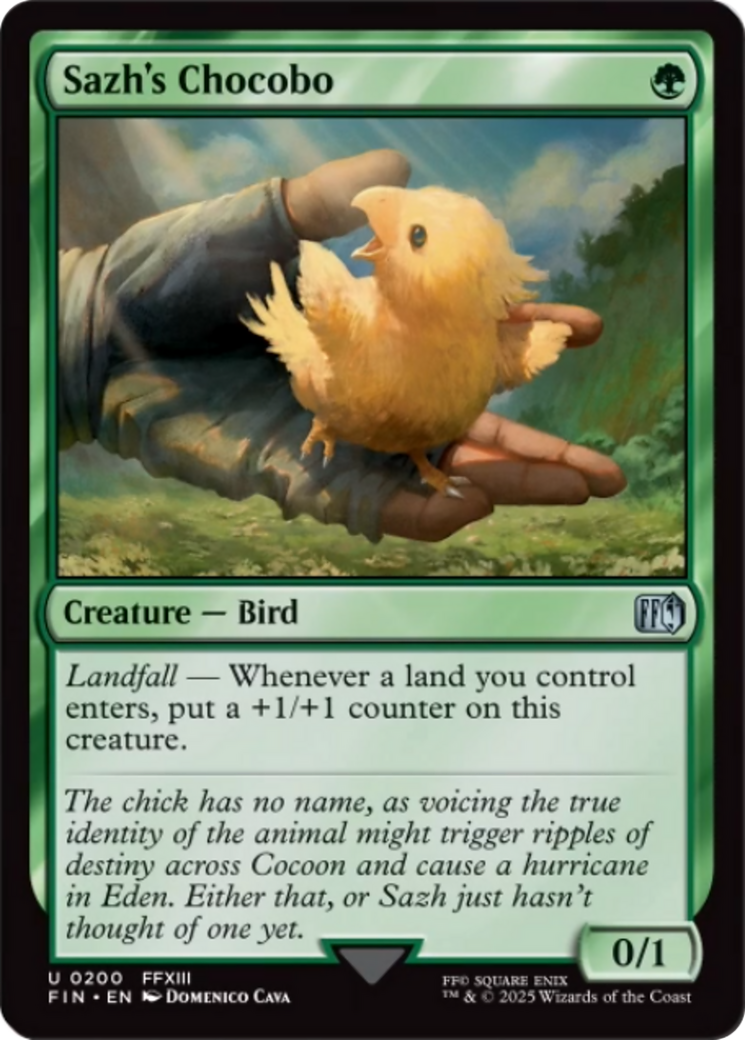 Sazh's Chocobo [FINAL FANTASY] MTG Single Magic: The Gathering | Red Claw Gaming