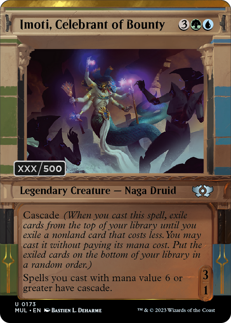 Imoti, Celebrant of Bounty (Serialized) [Multiverse Legends] MTG Single Magic: The Gathering | Red Claw Gaming