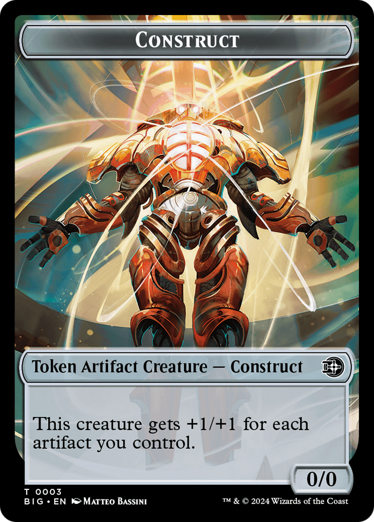 Treasure // Construct Double-Sided Token [Outlaws of Thunder Junction Tokens] MTG Single Magic: The Gathering | Red Claw Gaming