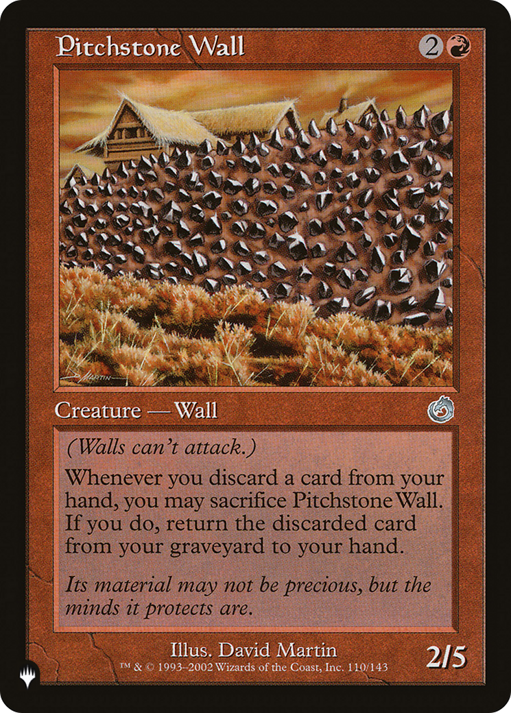 Pitchstone Wall [The List] MTG Single Magic: The Gathering | Red Claw Gaming